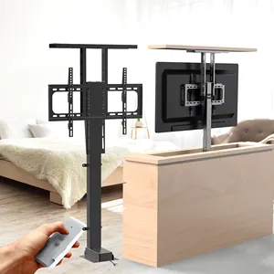 Soporte de pantalla de control remoto eléctrico Charmount, soporte de TV telescópico motorizado debajo de la cama, soporte de elevación de TV en el gabinete