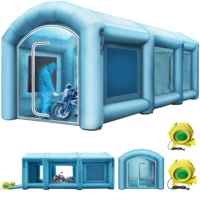 Cabine de pulvérisation gonflable pour voiture peinture imperméable sur mesure durable cabine de peinture gonflable pour garage tente de couverture de voiture avec filtre à air