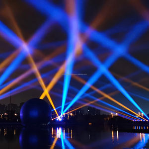 โปรเจคเตอร์ไฟหัวหมุนสำหรับการแสดงแสงสีในสวนสาธารณะ สร้างภาพประกอบแบบอินเทอร์แอคทีฟ และกิจกรรมกลางคืน - Product Image 1