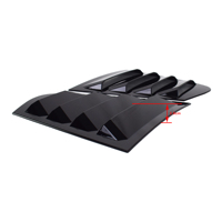 Nouveau 2x Cache de Fenêtre Arrière de Voiture, Volet Latéral, Garniture de Ventilation pour BMW Série 3 F30 2013-2019
