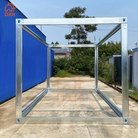 DXH fabrique des maisons préfabriquées modernes en acier galvanisé sur mesure, de 10 pieds, 20 pieds, 30 pieds et 40 pieds, à vendre