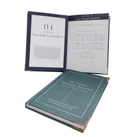 Cahier quotidien personnel personnalisé de luxe taille A5 tissu PP fil couture selle couture luxe imprimé planificateur Journal Journal