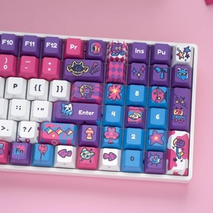 Graffiti gấu Keycaps Cherry hồ sơ nhuộm-sub Side in tỏa sáng thông qua mô hình hài hước PBT cho tất cả các loại MX Bàn phím cơ khí - Product Image 5
