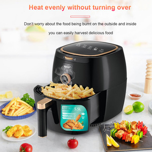 La nouvelle friteuse électrique avec circulation d'air à 360 degrés peut réduire de 80 % l'huile et les graisses dans une friteuse à air multifonctionnelle sans huile - Product Image 3