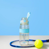 Bouteille d'eau pour enfants, sans BPA, écologique, anti-fuite, avec paille, 100% qualité alimentaire, pour l'école, les activités sportives en plein air et les voyages - Vente en gros