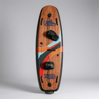 Planche de surf électrique en fibre de carbone à grain de bois, longue autonomie, équipement de sport nautique de luxe
