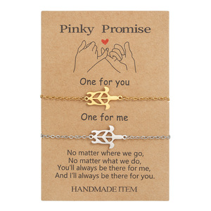 Pinky Promise Turtle <b>Bracelet</b> Gold Silver <b>Couple</b> Jewelry Valentine Gift Handmade Charm <b>Bracelets</b> - Product Image 5
