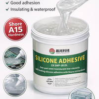 Adhésif silicone ignifuge V0 à haute élongation, scellant silicone monocomposant imperméable et isolant pour circuits imprimés électroniques