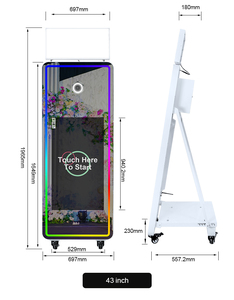 Photomaton portable prêt <span class=keywords><strong>à</strong></span> l'emploi avec <span class=keywords><strong>logiciel</strong></span> <span class=keywords><strong>gratuit</strong></span>, pack <span class=keywords><strong>de</strong></span> sécurité, écran tactile 32 pouces, machine Photomaton Miroir Magique - Product Image 6