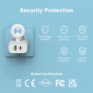 Nuevo <span class=keywords><strong>cargador</strong></span> <span class=keywords><strong>de</strong></span> pared multifuncional GaN 3 en 1 con 3W <span class=keywords><strong>SmartWatch</strong></span> carga inalámbrica 18W QC 30W PD para <span class=keywords><strong>Apple</strong></span> iPhone Samsung - Product Image 5