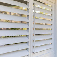 Fournisseur d'usine, volets de fenêtres extérieurs et intérieurs sans perçage, volets en PVC et en bois pour fenêtres, volets de plantation