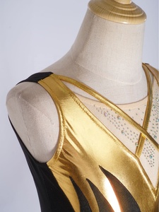 ชุดเต้นรำสำหรับเด็กผู้หญิงอายุ 6-16 ปี สำหรับการแสดงบนเวที ชุดยิมนาสติก ชุดฟิกเกอร์สเก็ต พร้อมกางเกงในตัวสำหรับการแสดงเต้นรำ - Product Image 3