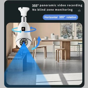A6 4MP CMOS HD 무선 스마트 <span class=keywords><strong>CCTV</strong></span> 카메라 듀얼 렌즈 E27 전구형 PTZ 야간 투시 기능 WiFi 클라우드 저장 홈 보안 카메라 - Product Image 4