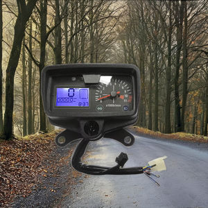 4.0-CG เครื่องวัดความเร็วรถจักรยานยนต์ดิจิตอลหน้าจอ LCD เครื่องวัดแรงดันไฟฟ้าชั่วโมงจักรยานสำหรับ HAOJUE Lifan <span class=keywords><strong>Honda</strong></span> <span class=keywords><strong>CG125</strong></span> CG 125 - Product Image 2