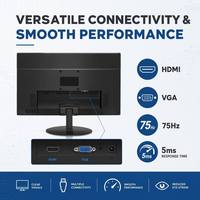 Moniteur LCD 19,5 pouces HD 1600x900, dalle TN, 75Hz, 5ms, VGA, écran d'ordinateur de bureau, OEM ODM