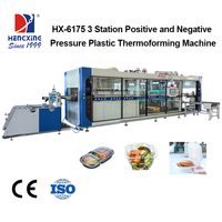 Mesin Thermoforming Tutup Cangkir Kopi Otomatis Kecepatan Tinggi Multi Stasiun Peralatan Tekanan Positif Negatif PS PET PP IOT Rendah