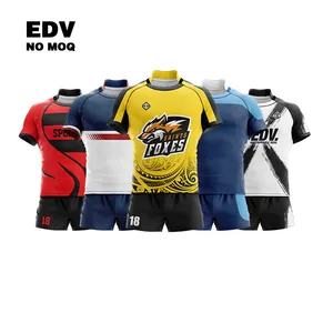 Trung Quốc Bán Buôn Tùy Chỉnh Thăng Hoa Rugby Jersey Fiji