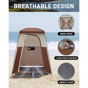 Tente de Douche Portable pour <span class=keywords><strong>Camping</strong></span> en Plein Air, Tente de Toilette, Cabine d'Essayage, Abri d'Intimité pour Randonnée - Product Image 4