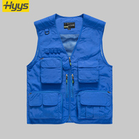 Gilet de Travail Homme Haute Qualité, Gilet de Chantier, de Photographe, Multi-Poches, Gilet de Pêche en Plein Air