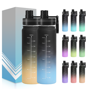 Botella de Agua Deportiva Portátil de 1000 ml con Logotipo Personalizado, Nuevo Diseño para Gimnasio - Product Image 3