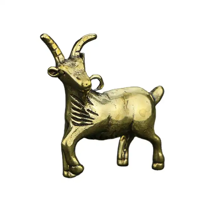 animal brass goat statue decorative toy