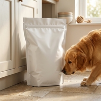 Sacs d'emballage refermables de qualité alimentaire, résistants à l'humidité, imprimés sur mesure, pour aliments pour animaux, avec soufflet latéral et fond plat