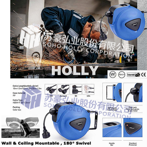 10M CE GS approuvé plafond mur montable enrouleur de câble rétractable 30FT IP20 étanche tambour électrique rouleau tuyau câble cordon bobine - Product Image 6