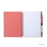 Couverture en carton Kraft écologique, 1 pièce, couverture pour carnet de notes et livre avec un ensemble de stylos à bille en papier Kraft