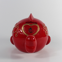 2022 nouveau Design chine fournisseur résine Carton poisson personnalisé tirelire Secret tirelire tirelires personnalisé tirelire