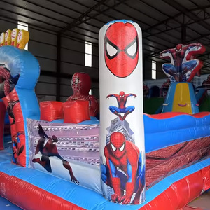Grand <span class=keywords><strong>château</strong></span> <span class=keywords><strong>gonflable</strong></span> commercial combiné Spider-Man avec toboggan pour enfants et adultes, maison de rebond en plein air - Product Image 3