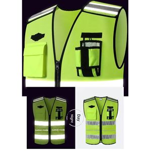 เสื้อกั๊กนิรภัยแบบปรับแต่งได้ สะท้อนแสงสูง มองเห็นได้ชัดเจน สำหรับเจ้าหน้าที่รักษาความปลอดภัยและผู้บริหารด้านความปลอดภัย - Product Image 5