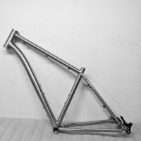 Cadre de vélo VTT en titane de style le plus récent, finition brillante