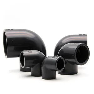 ANSI 1/2'' 3/4'' UPVC 90 Degrees Elbow Acid And Alkali Resistant Chemical Industrial Plastic PVC 90 Degree Elbow Pipe Fitting