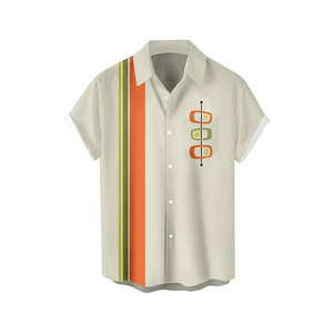 Factory Premium Materials Customization Wear-Resisting Leisure Men's <strong>White</strong> Hawaiian <strong>Shirts</strong> - Product Image 2