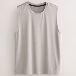 100% Polyester Knitted Quick Dry Eco-Friendly Sleeveless Gym <b>Running</b> Training <b>Vest</b> Custom Logo Lightweight Breathable Casual - Product Image 6