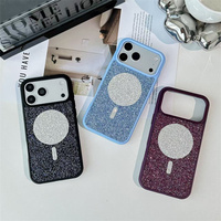 Coque de téléphone pour femmes à la mode pour Samsung Galaxy S26 Ultra/S26 Plus/S25 Ultra, magnétique, antichoc, anti-rayures, avec paillettes