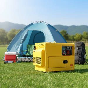 Generatore Diesel Portatile Silenzioso YHS 5kW 6kW 8kW 10kW con Avviamento <span class=keywords><strong>Elettrico</strong></span> 12V DC per Uso Domestico - Product Image 2
