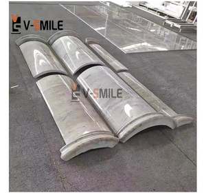 Tuyệt đẹp trang trí trụ cột rỗng ánh sáng màu xám đá cẩm thạch trắng crabapple cột rỗng đá Roman cột - Product Image 1