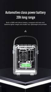 Loa Bluetooth 2025 mới, BT 5.3, công suất 10W+20W, pin 5000mAh, dải tần 20Hz - 20KHz, loa thông minh cho nhà thông minh - Product Image 4