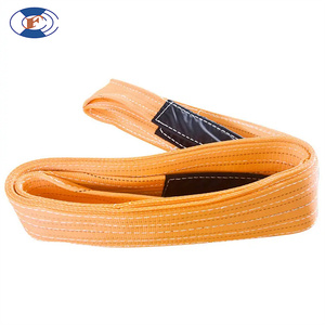 H & F 10ton 20ton 30ton tùy chỉnh nhiệm vụ nặng nề Polyester vòng vải Sling Vòng nâng cáp treo nâng Sling dây đai - Product Image 5