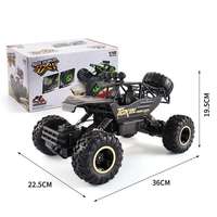 Voiture Télécommandée 4x4 RC en Alliage Plastique 1:12 1:16 avec Lumières LED 2.4G Buggy Tout-Terrain Garçons Jouets pour Enfants