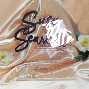 Lucite or <span class=keywords><strong>Rose</strong></span> personnalisé en plastique transparent unique découpé au laser miroir acrylique noms acrylique cartes d'invitation <span class=keywords><strong>de</strong></span> mariage cartes d'invitation - Product Image 2