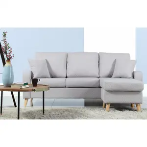 New design furniture living room modern fabric l shaped sofa