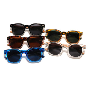 Gafas de sol cuadradas de montura gruesa para hombre, protección UV400, montura de PC, lentes TAC, origen Wenzhou, para conducir. - Product Image 1