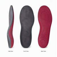 Semelles Aureright pour fasciite plantaire, inserts de chaussures en microfibre, soulagement de la douleur au talon, soutien de la voûte plantaire pour pieds plats et surpronation