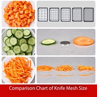 Machine à découper les légumes professionnelle en acier inoxydable, cadre épaissi, disque remplaçable, coupe 3-en-1, alimentation automatique 110/220V, pour hôtels