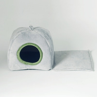 Lit pour animaux de compagnie de petite taille, lit chaud pour chat, motif imprimé, pour cochons d'Inde, chinchillas, hamsters, chats, maison d'intérieur