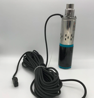 Pompe submersible solaire 24V DC alimentée par l'énergie solaire ou des batteries, pompe à vis simple avec sortie de 1 pouce