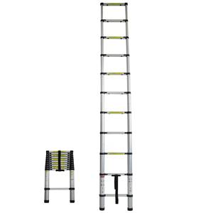 Aluminium moderne lichtgewicht telescopische vouwbare industriële trapladder met een draagvermogen van 150 kg - Product Image 1