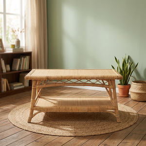 Vintage Woven Natural Living Room Rattan Furniture Rattan <b>Side</b> <b>Table</b> Wholesale Made in Vietnam - Product Image 1
